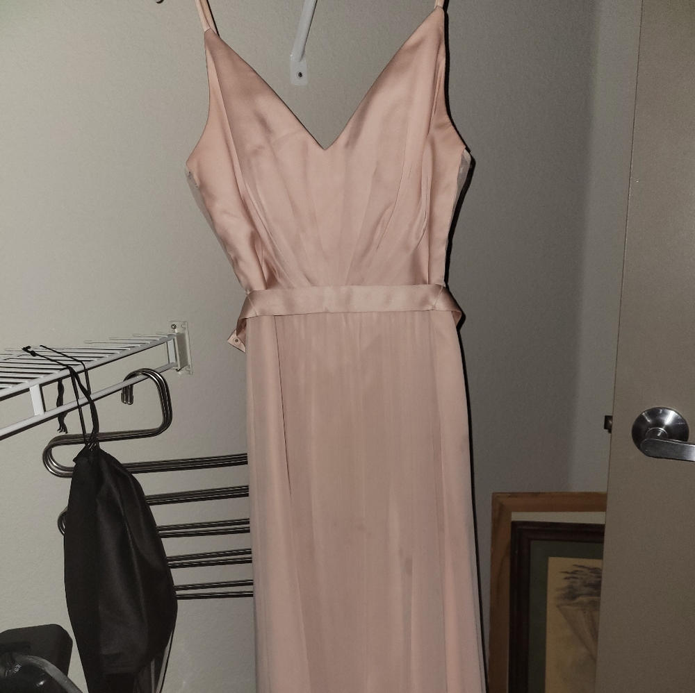 Vera Wang White Blush Bridesmaid Dress